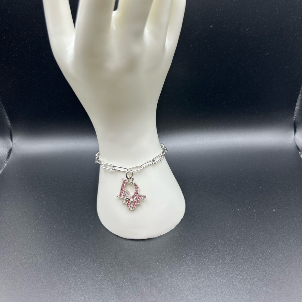 Sterling silver bracelet with charm